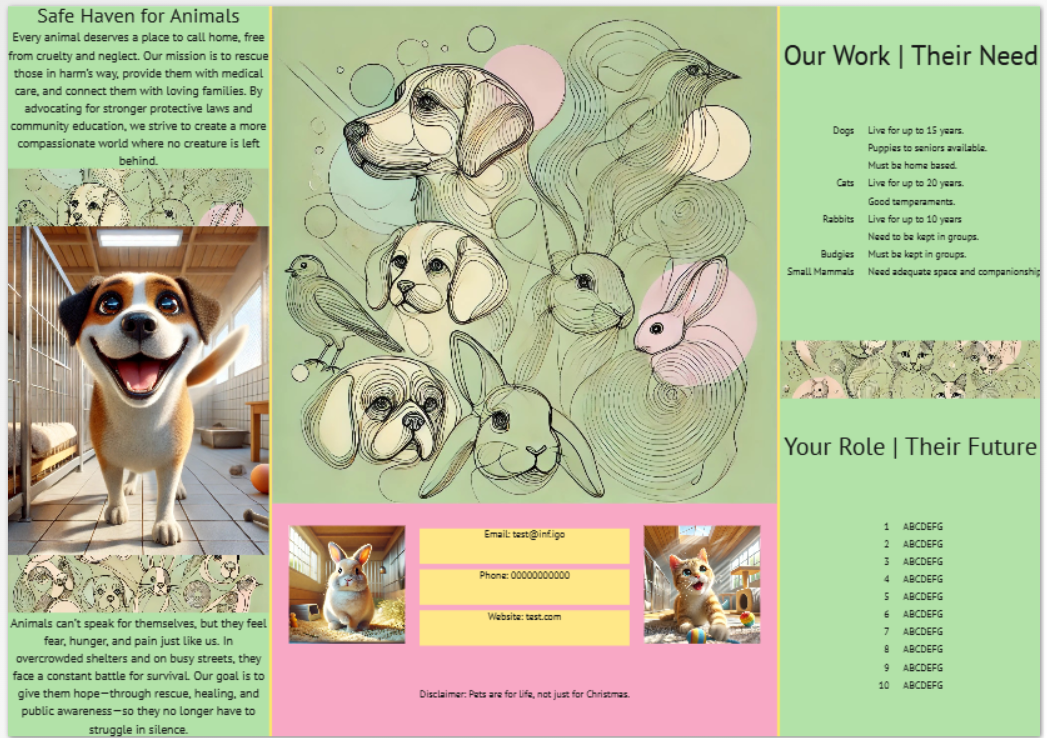 Show details for Invent | Advanced Grouping Example (Tri-Fold Leaflet)